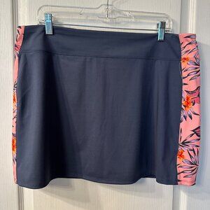 Tommy Bahama | Golf UPF 50 XL A Line Skort Skirt Tropical Floral Pockets Active